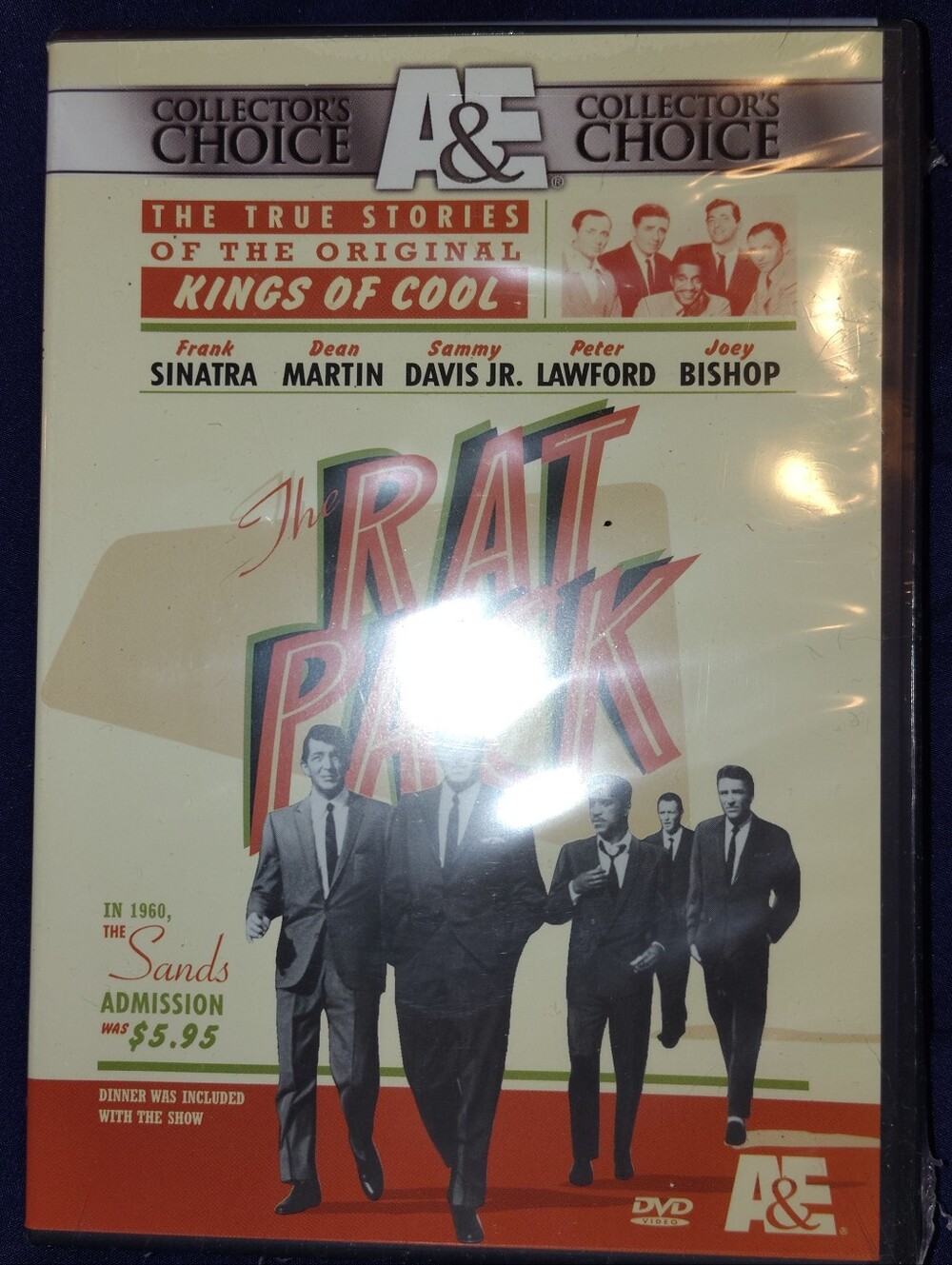 A&E Collector's Choice The Rat Pack DVD - Cream & Red